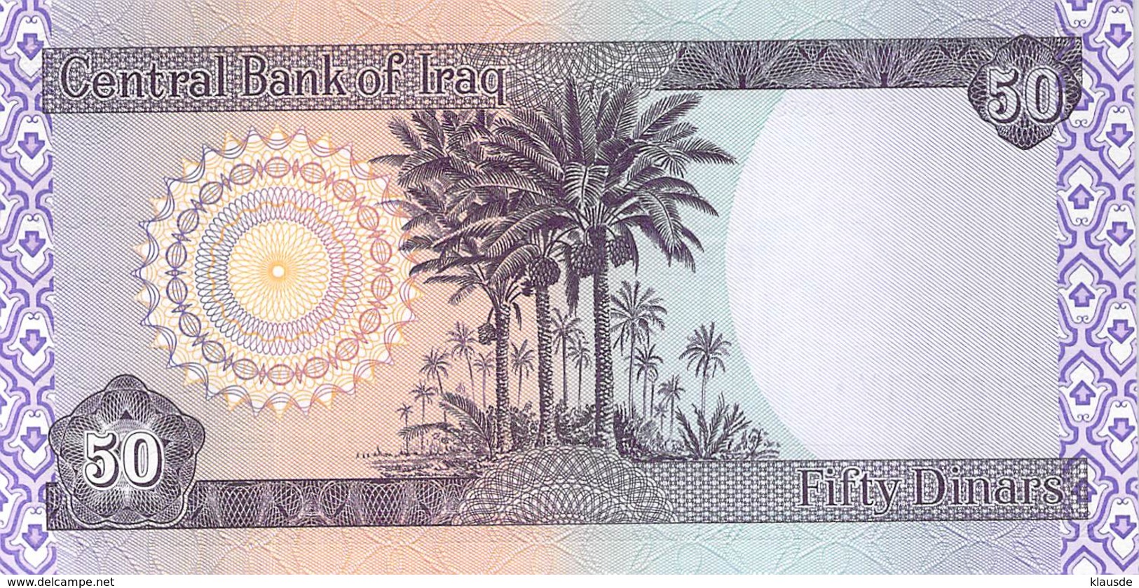 50 Dinars Irak UNC - Irak