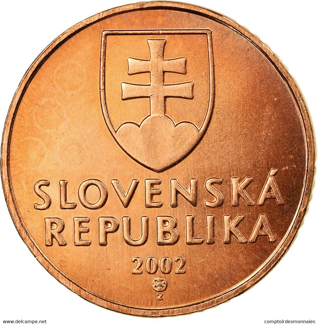 Monnaie, Slovaquie, 50 Halierov, 2002, SPL, Copper Plated Steel, KM:35 - Slovaquie