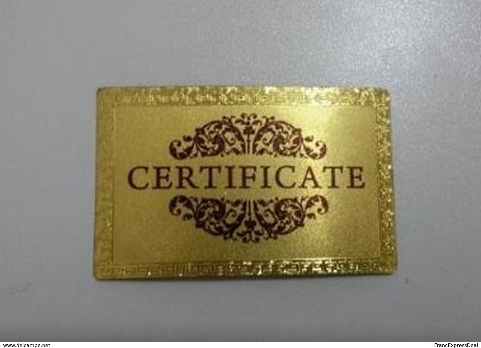 Set De 3 Billets Plaqués OR Couleur + 1 Certificat ! ( Color GOLD Plated Banknotes ) -  Etats-Unis USA Dollars De 1896 - Autres & Non Classés