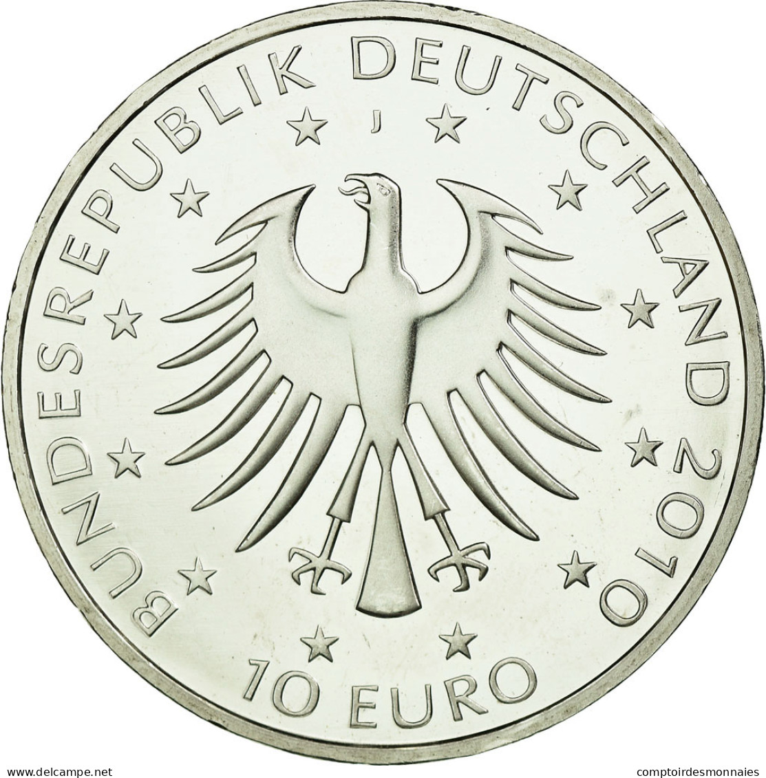 République Fédérale Allemande, 10 Euro, 2010, FDC, Argent, KM:288 - Allemagne