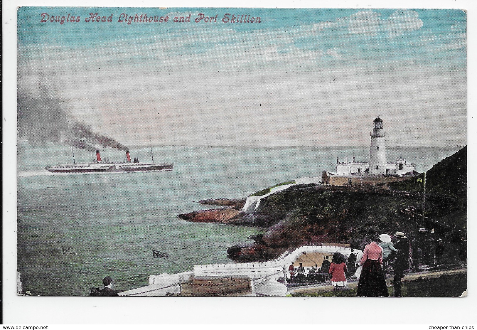 Douglas Head Lighthouse And Port Skillion - Valentine - Isla De Man