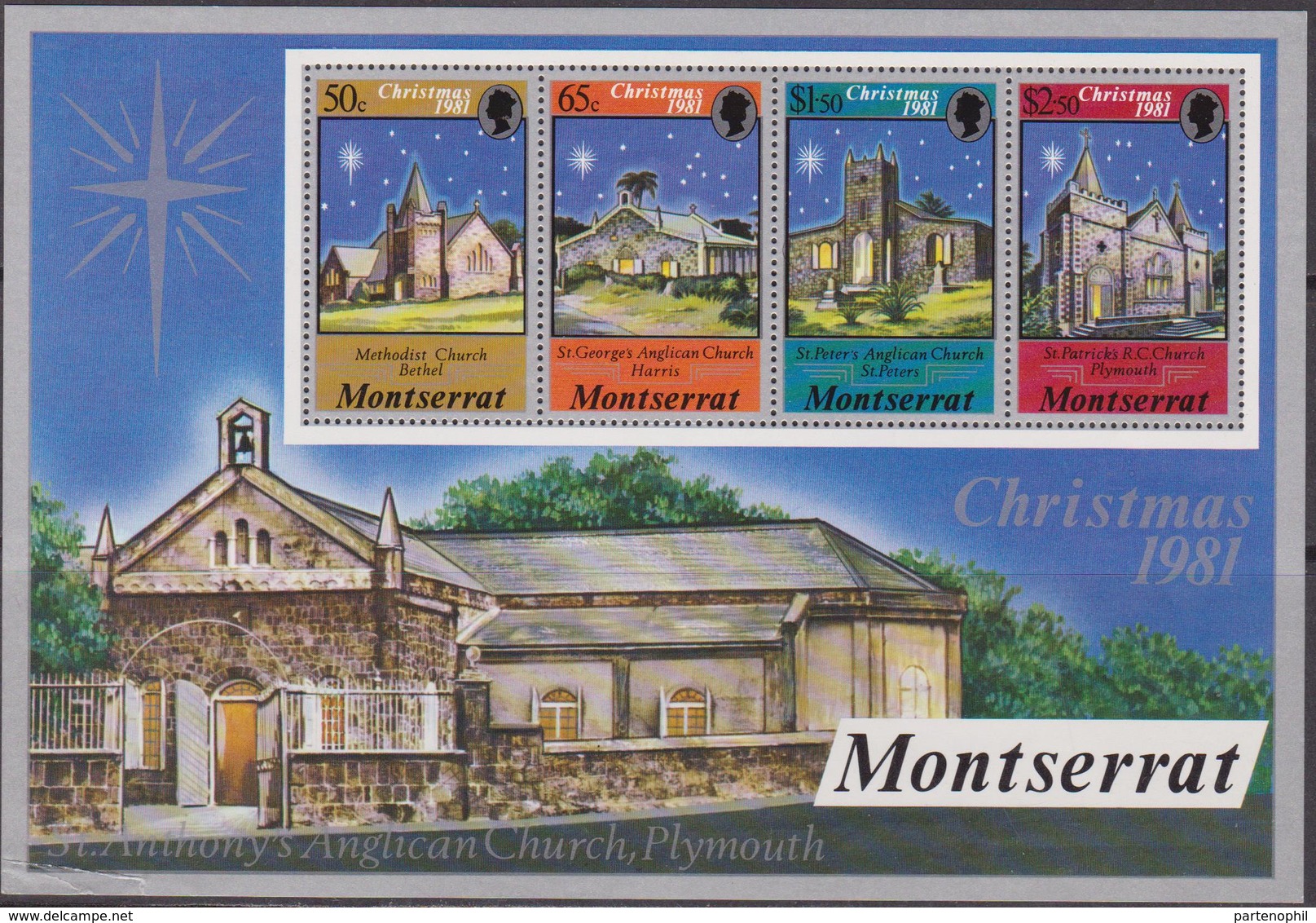 Montserrat 1981 - Natale Christmas Navidad Set MNH - Natale