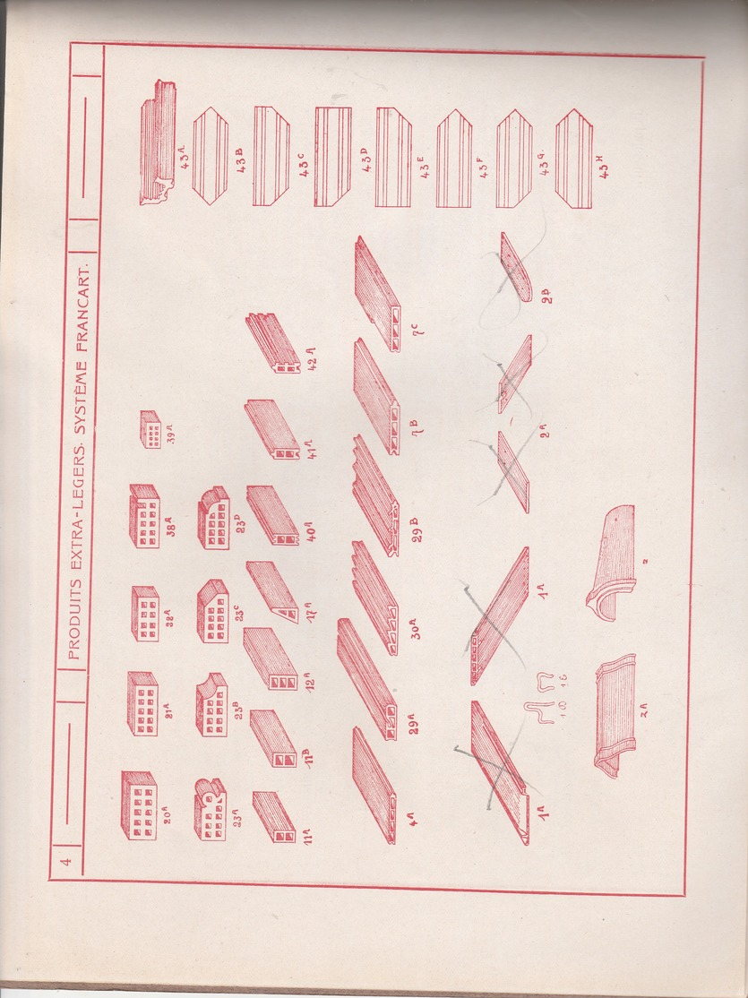 Catalogue  1922 ,Tuilerie Briqueterie Notre-Dame Tongres Tongeren ,Système Francart (progrès Réalisé Dans L'art De Batir - Artesanos