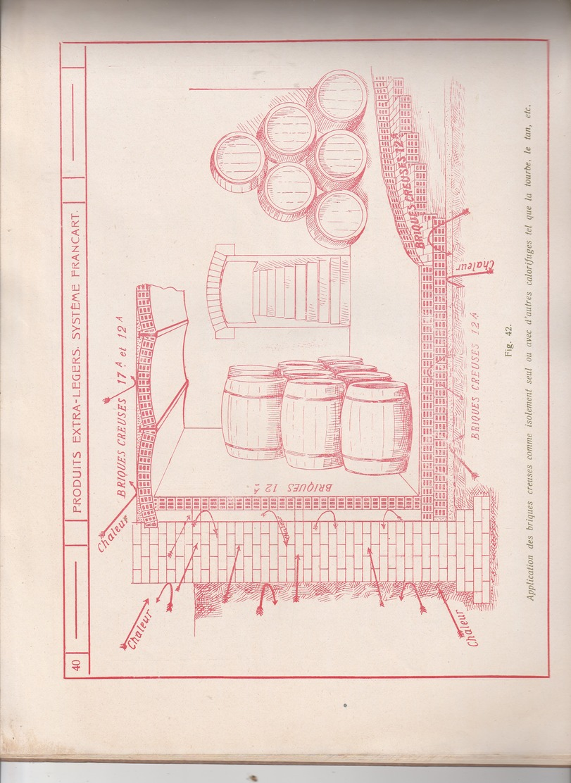 Catalogue  1922 ,Tuilerie Briqueterie Notre-Dame Tongres Tongeren ,Système Francart (progrès réalisé dans l'art de batir