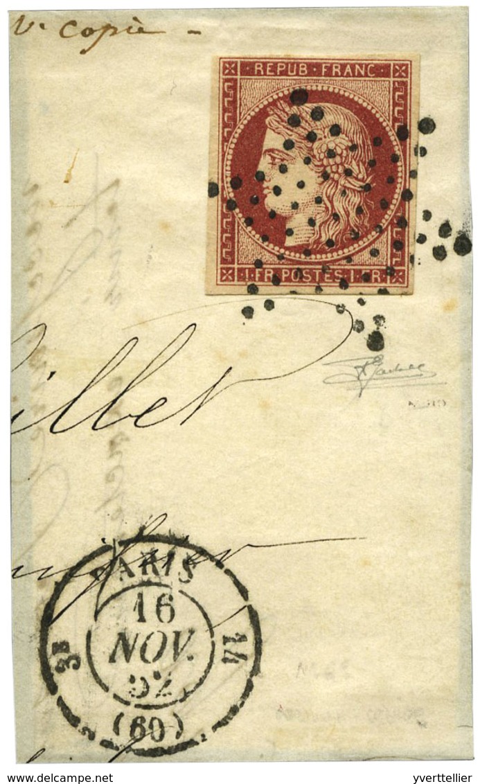 France : N°6 Obl. TB Sur Fragment - Other & Unclassified