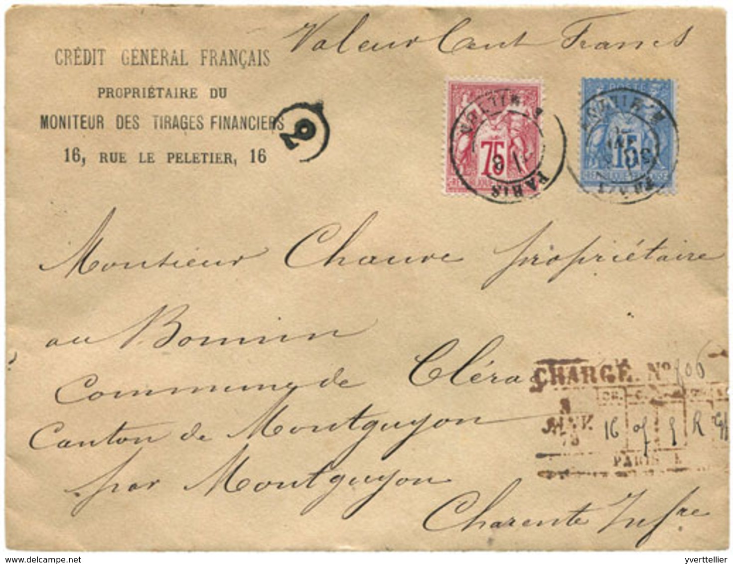 France : N°71 Et 90 Obl. Sur Lettre - Other & Unclassified