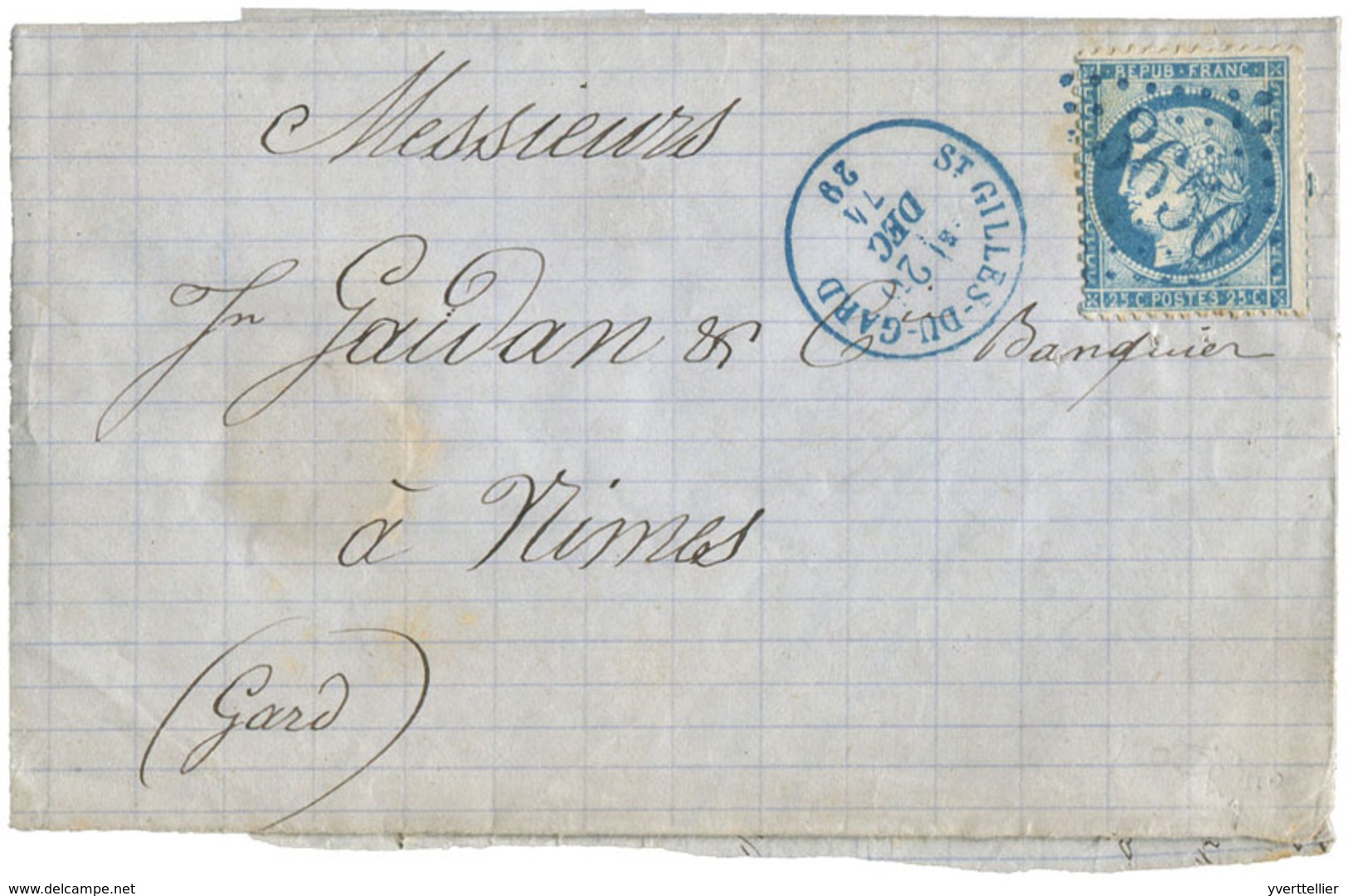 France : N°60C Obl. Sur Lettre - Other & Unclassified