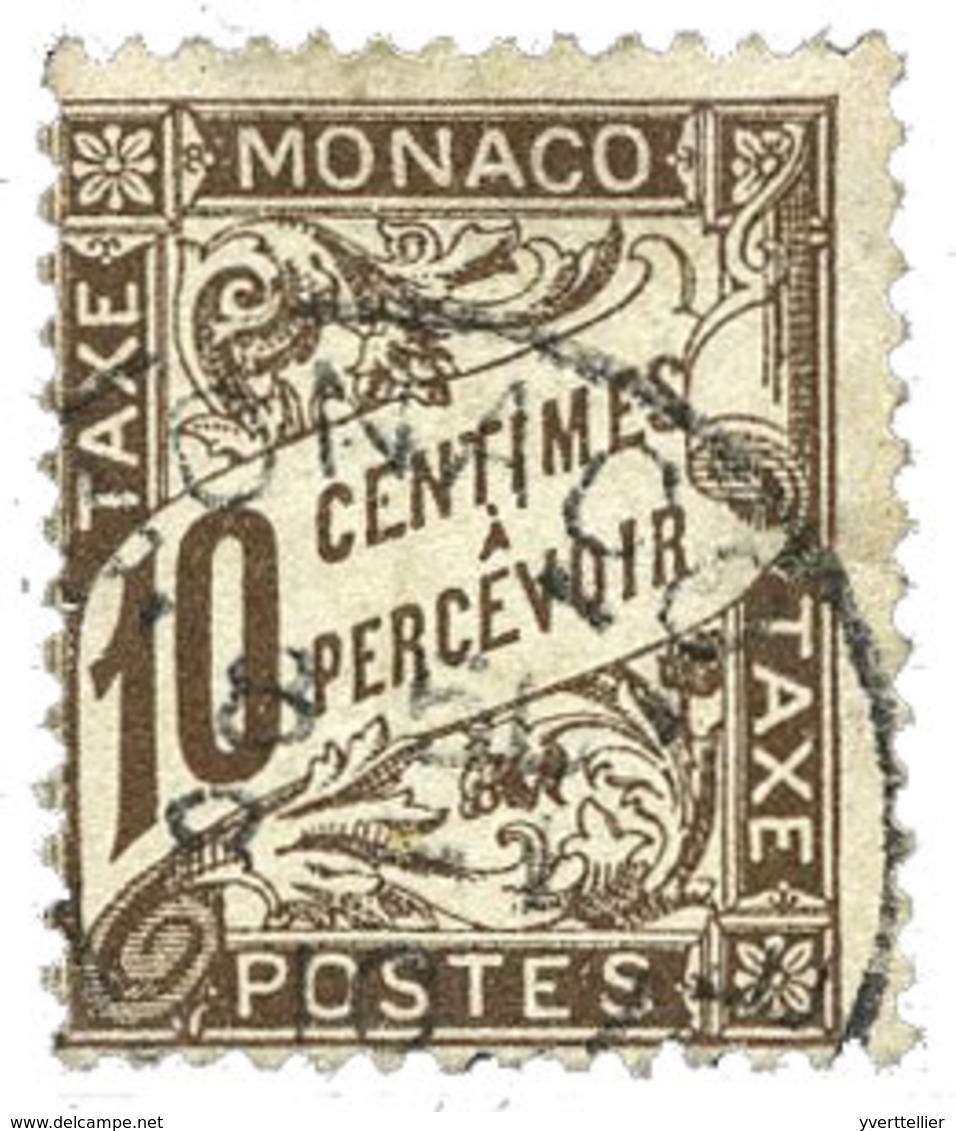 Monaco : Taxe N°4 Obl. - Sonstige & Ohne Zuordnung