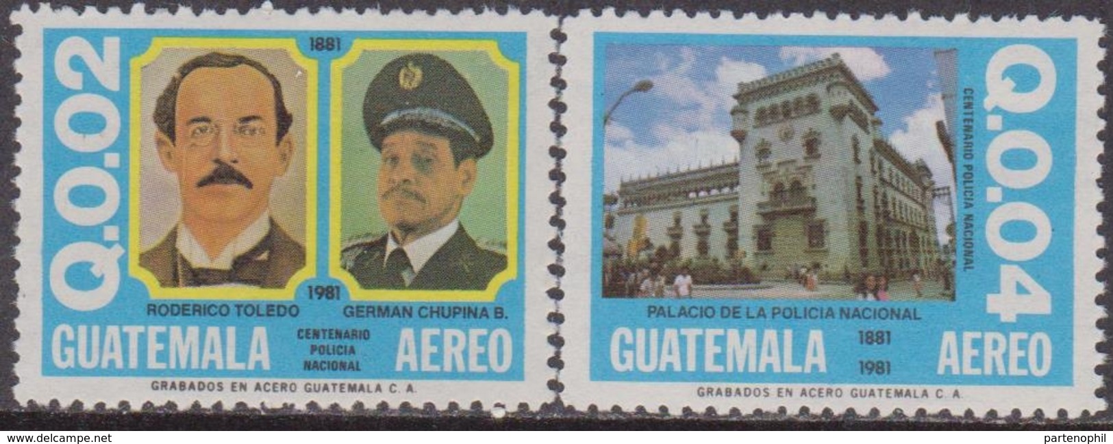 Guatemala Army Uniforms Police Set MNH - Militaria