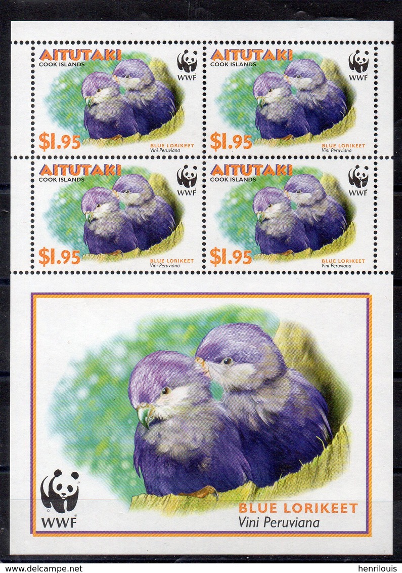 AITUTAKI  Timbres Neufs ** De 2002  ( Ref 6459 ) Oiseaux - Aitutaki