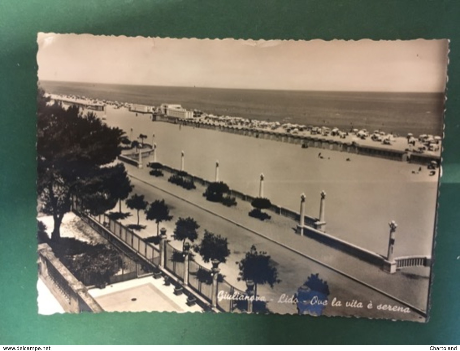 Cartolina Giulianova - Lido - Ove La Vita è Serena - 1960 - Teramo