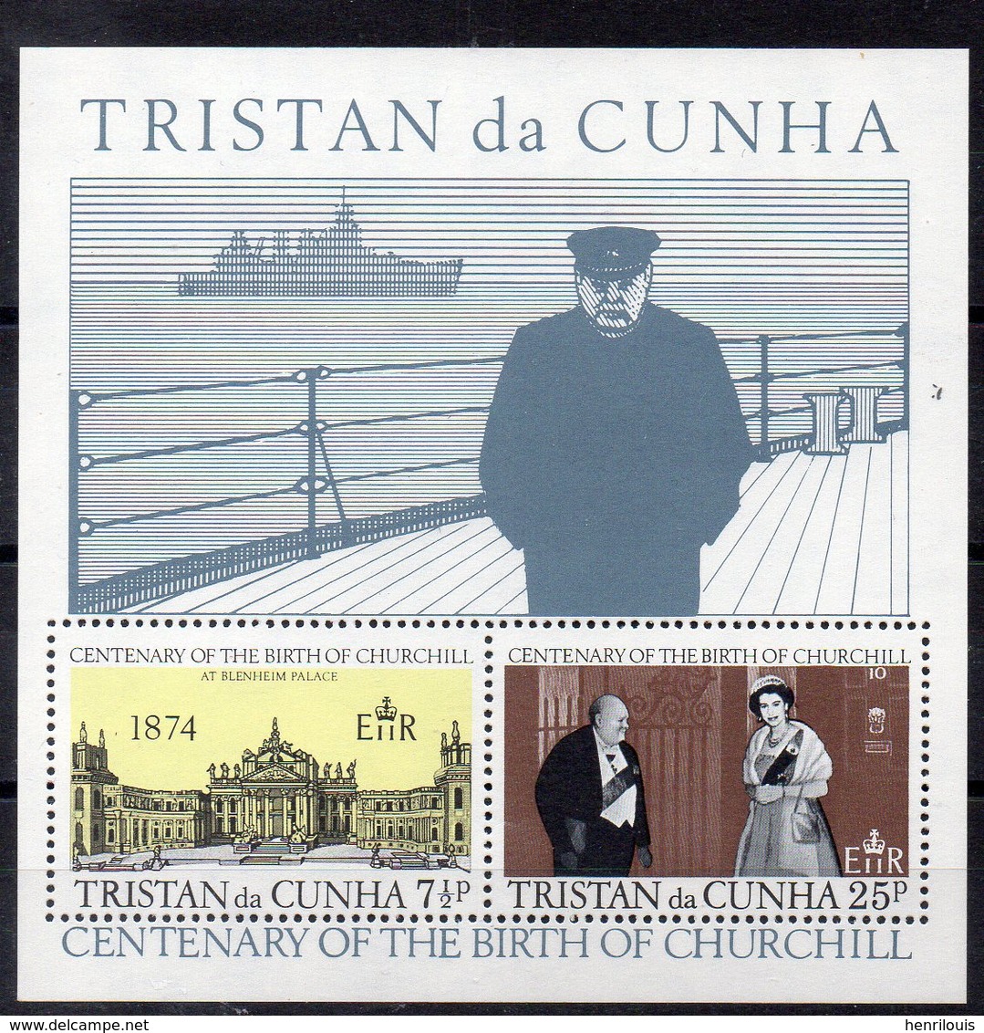 TRISTAN DA CUNHA  Timbres Neufs **  De 1974    ( Ref 6462)  W . Churchill - Tristan Da Cunha