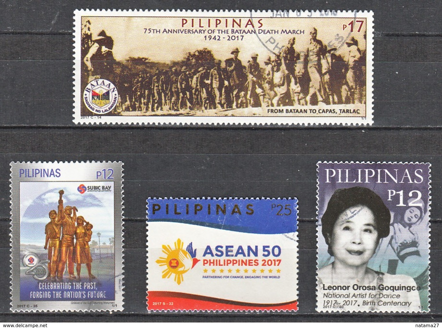 Filippine Philippines Philippinen Filipinas 2017 Asean50, Subic Bay, 75th Bataan, Artist For Dance, - USED (see Photo) - Filipinas