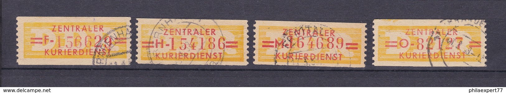 DDR - 1958 - Dienstmarken B - Michel Nr. 17 F, H, M, O - 24 Euro - Sonstige & Ohne Zuordnung