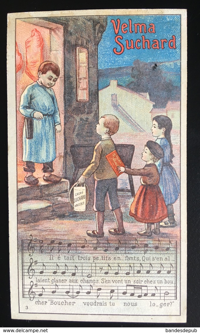 Suchard Chromo Saint Nicolas Enfants Boucher Chanson Région Française - Suchard