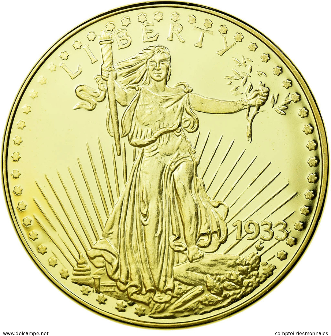 United States Of America, Médaille, Reproduction Twenty Dollars Liberty, FDC - Autres & Non Classés