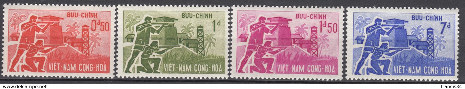 Du N° 200 Au N° 203 Du Vietnam Du Sud - X X - ( E 425 ) - Viêt-Nam