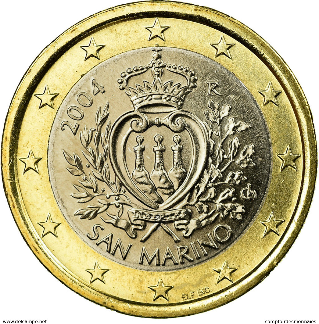 San Marino, Euro, 2004, SPL, Bi-Metallic, KM:446 - Malta