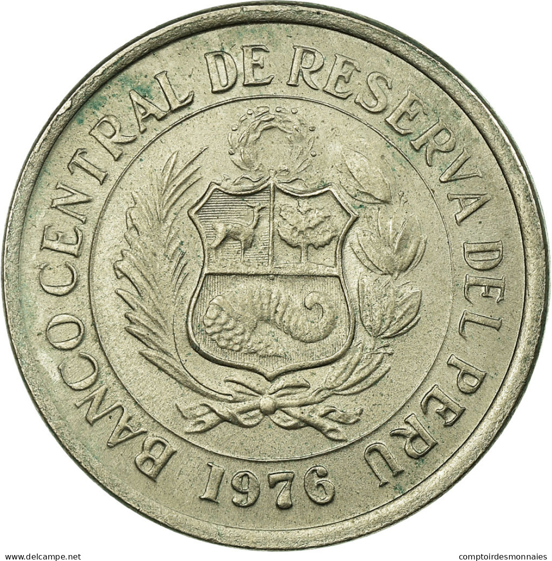 Monnaie, Pérou, 5 Soles, 1976, Lima, TTB, Copper-nickel, KM:267 - Pérou