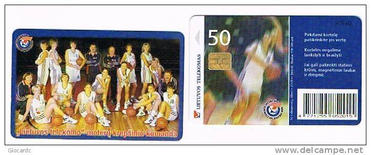 LITUANIA (LITHUANIA) - LIETUVOS TELEKOMAS  (CHIP) -  2000 BASKETBALL TEAM      - USED °  -  RIF. 5192 - Sport