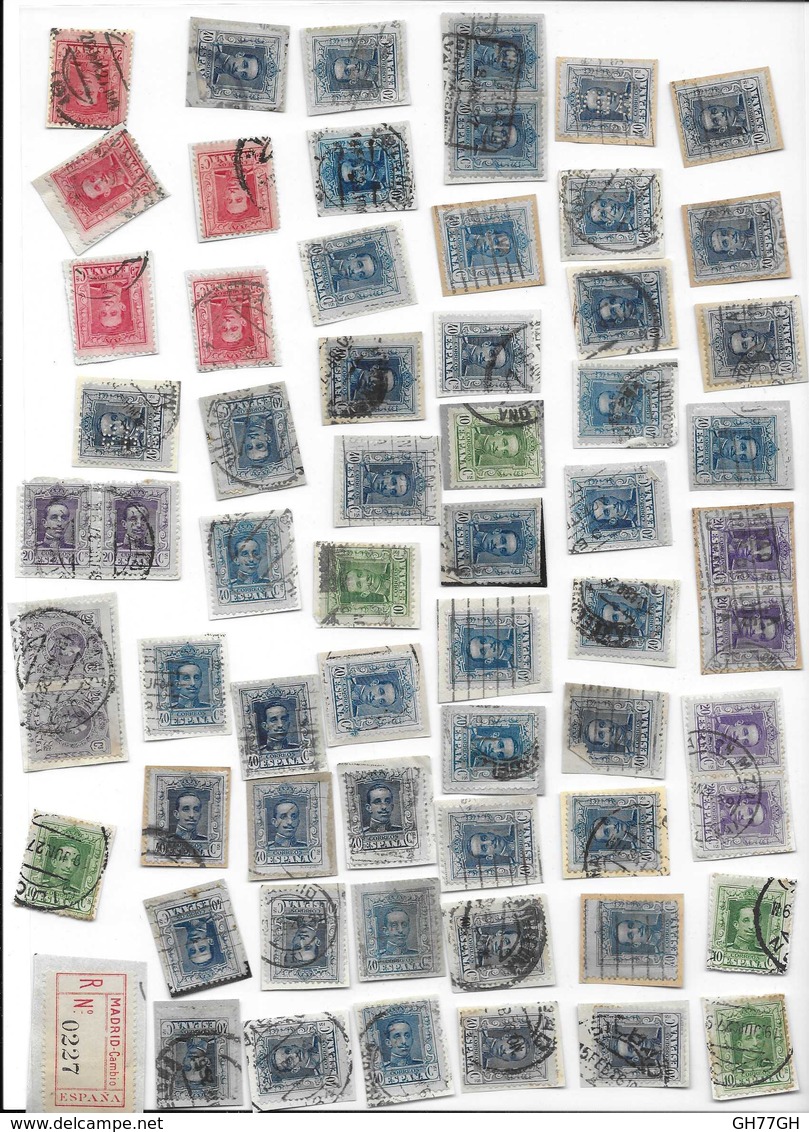 LOT 140 TIMBRES ESPAGNE -spain - Vrac (max 999 Timbres)