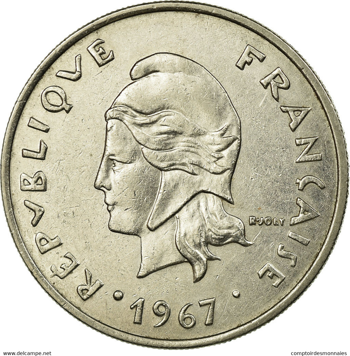 Monnaie, French Polynesia, 20 Francs, 1967, Paris, TTB, Nickel, KM:6 - Polynésie Française