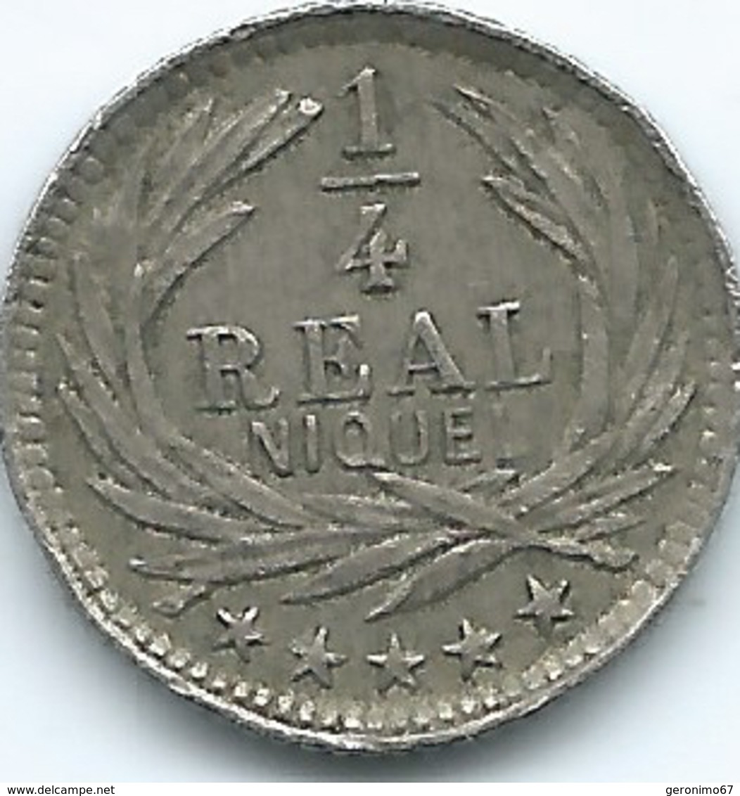Guatemala - 1901 H - ¼ Real - KM175 - Guatemala