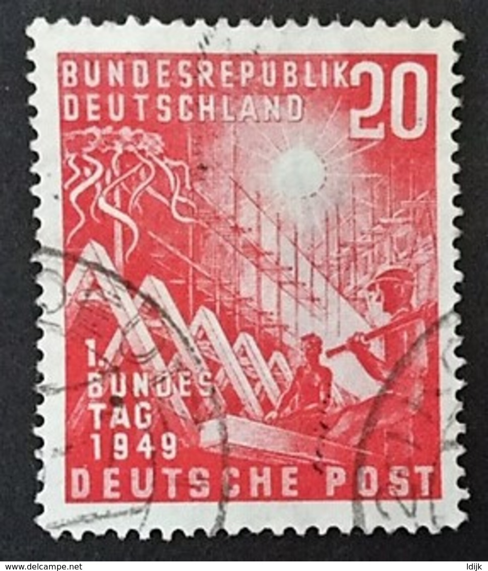 1949 Eröffnung Des Ersten Deutschen Bundestages Mi. 112 - Gebraucht