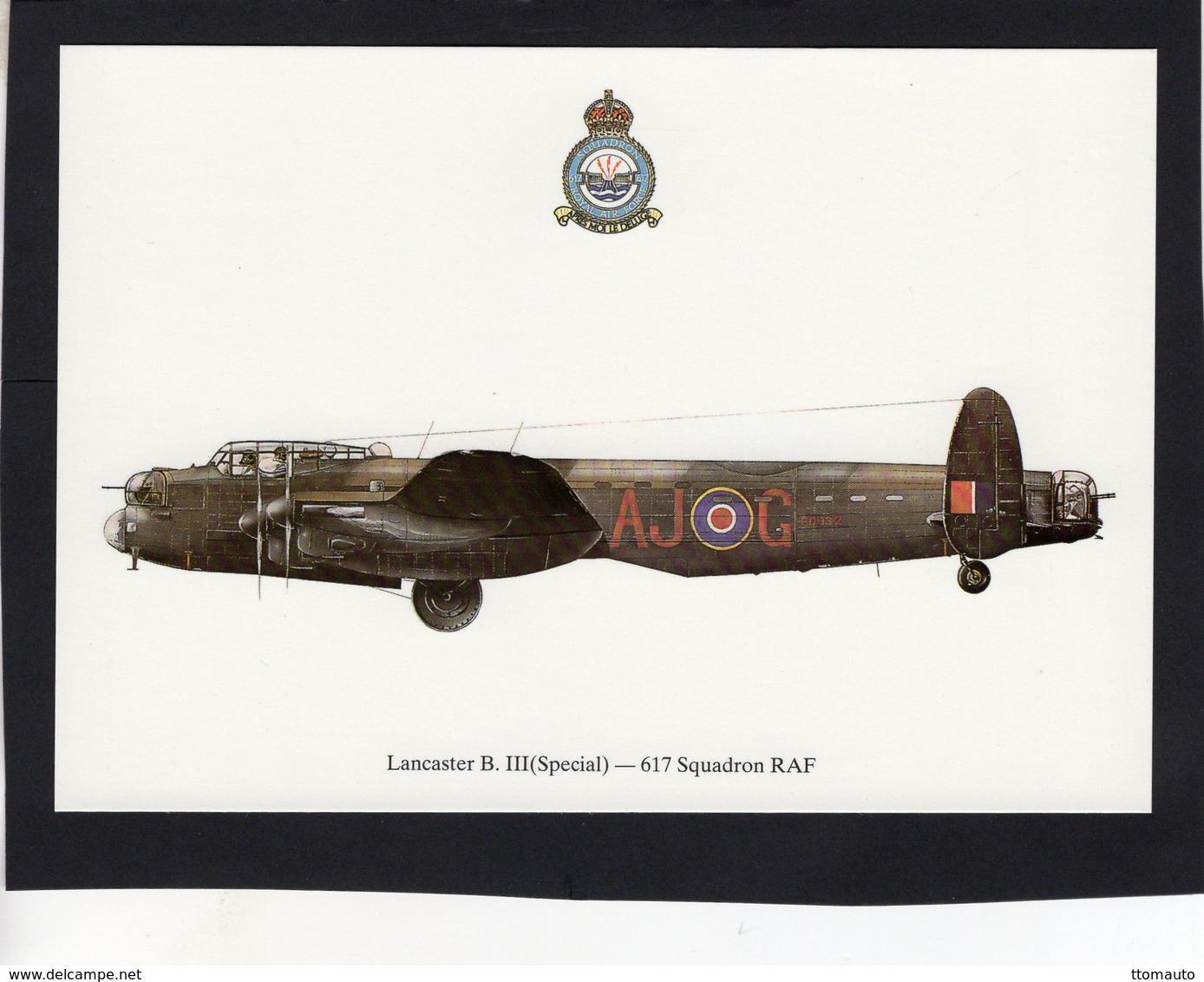 Lancaster B.III (Special)  -  617 Squadron RAF  -  CPM - 1939-1945: 2a Guerra