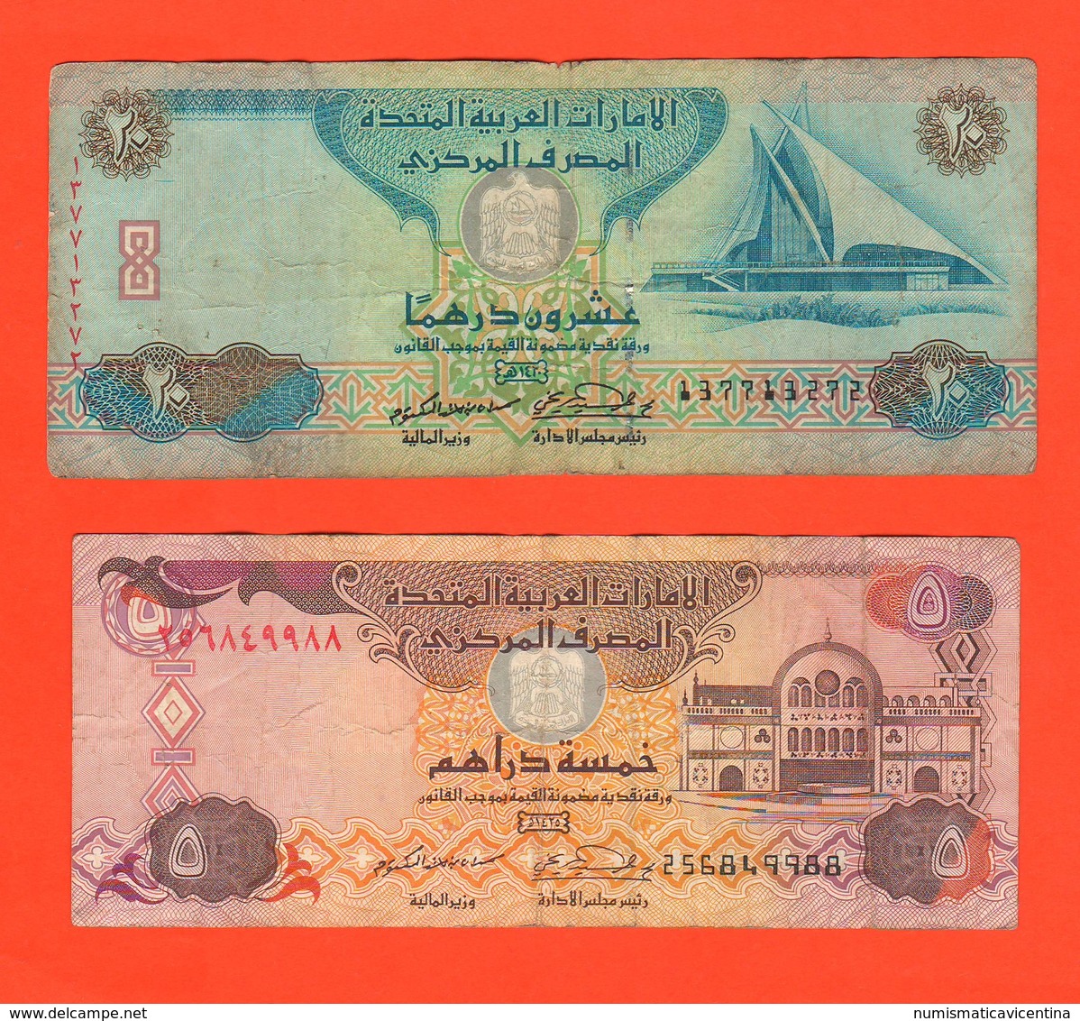 Arabia Saudita United Arab Emirates 5 + 10 + 20 Dirhams - Emirati Arabi Uniti