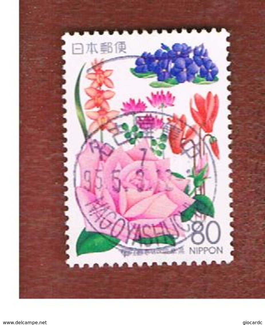 GIAPPONE  (JAPAN) -  SG GIFU 6   REGIONAL STAMPS -   1995 FLOWERS   - USED° - Usati