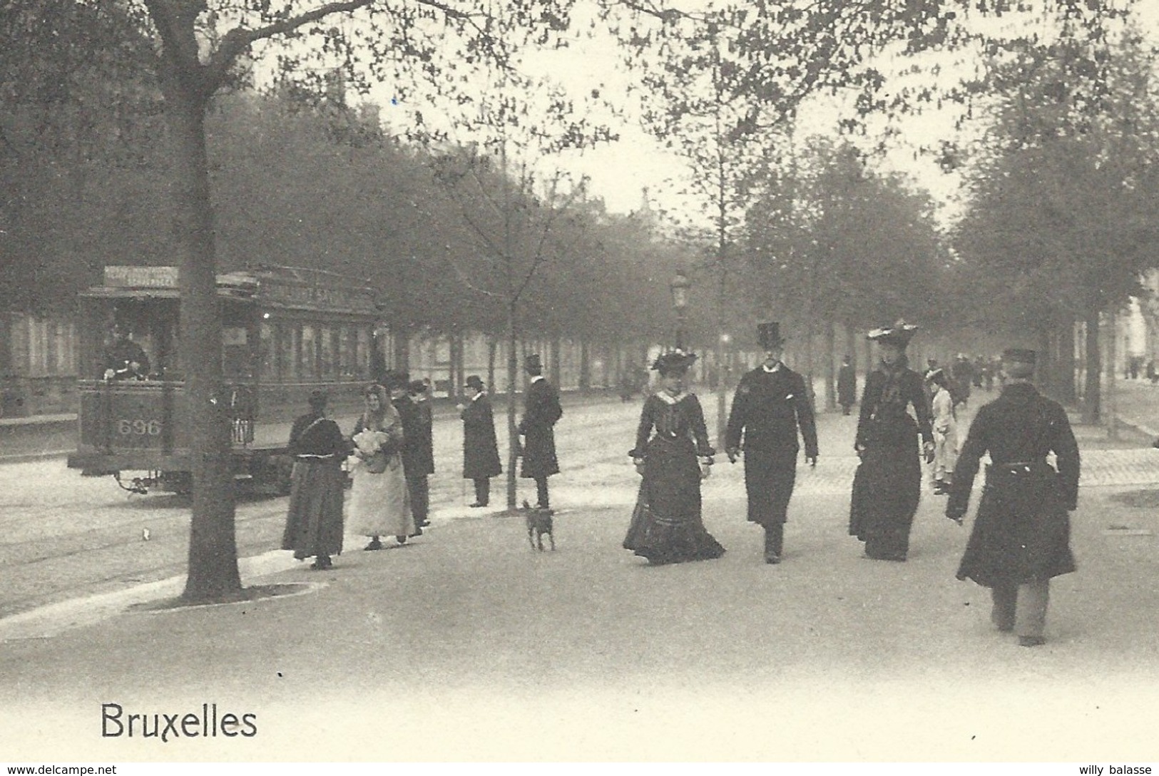 +++ CPA - BRUSSEL - BRUXELLES - Avenue Louise - Tram - Nels Série 1 N° 370    // - Avenues, Boulevards