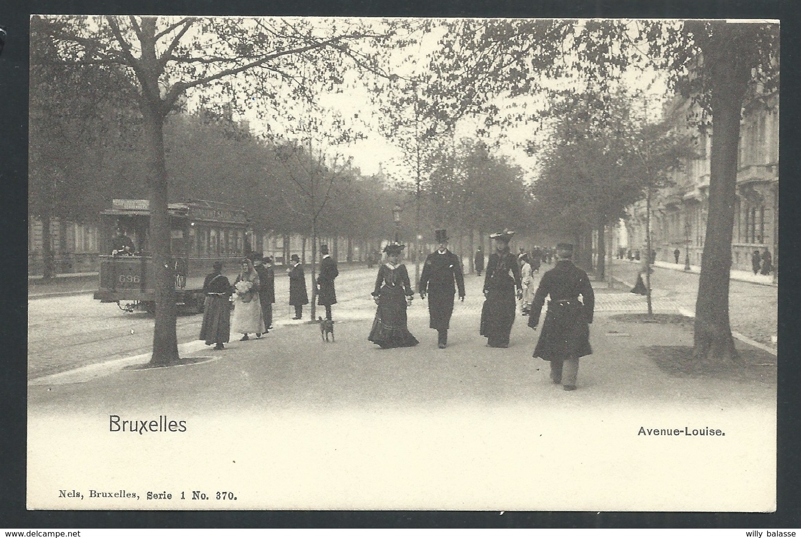 +++ CPA - BRUSSEL - BRUXELLES - Avenue Louise - Tram - Nels Série 1 N° 370    // - Avenues, Boulevards