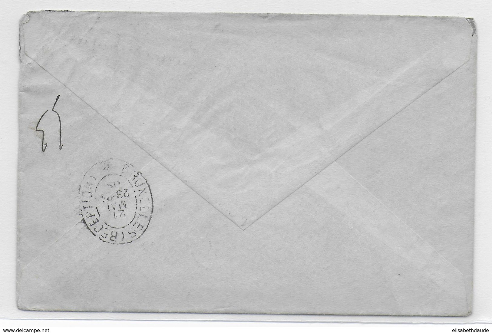 DESTINATION / SEMEUSE - 1909 - ENVELOPPE RECOMMANDEE De PARIS => BRUXELLES (BELGIQUE) - 1906-38 Semeuse Camée