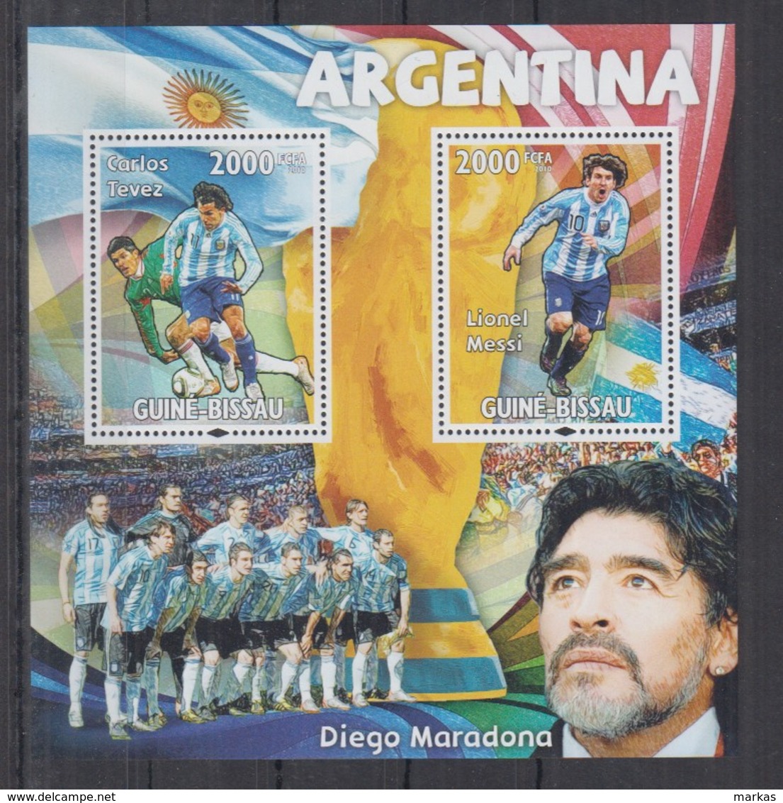 V637. Guine-Bissau MNH - 2010 - Sport - Football - Diego Maradona - Autres & Non Classés