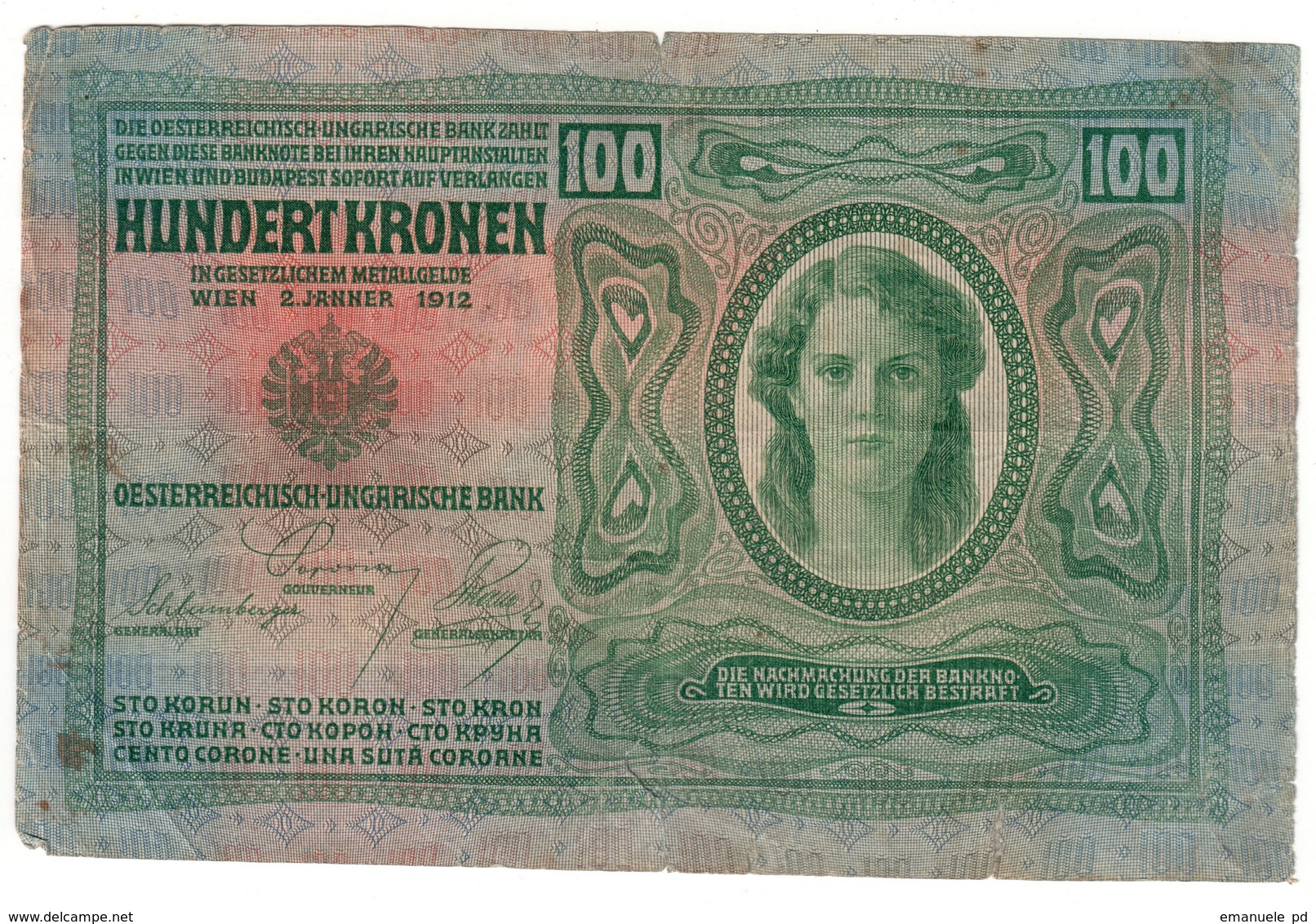 Austria 100 Kronen 1913 - Oostenrijk