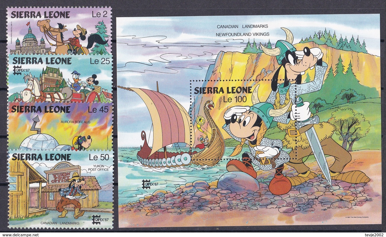 kleine Sammlung  Walt Disney - postfrisch MNH - weltweit