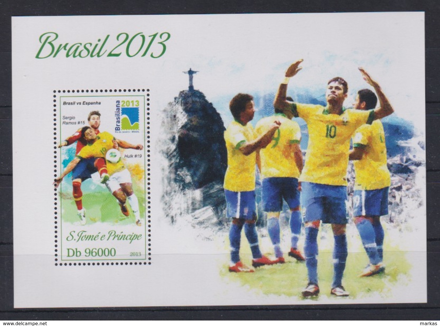 O910. Sao Tome And Principe - MNH - 2013 - Sports - Football - Brazil - Bl. - Autres & Non Classés