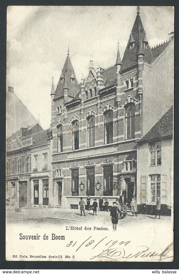 +++ CPA - Anvers - Antwerpen - Souvenir De BOOM - L'Hôtel Des Postes - Nels Série 52 N° 2    // - Boom