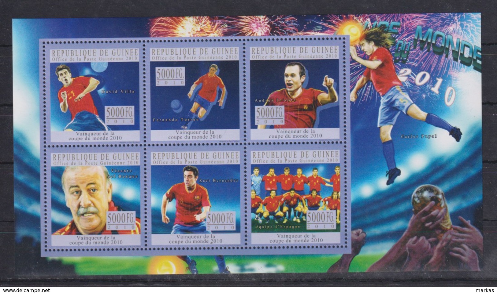 J244. Guinea - MNH - 2010 - Sport - Football - World Cup 2010 - Final - Altri & Non Classificati