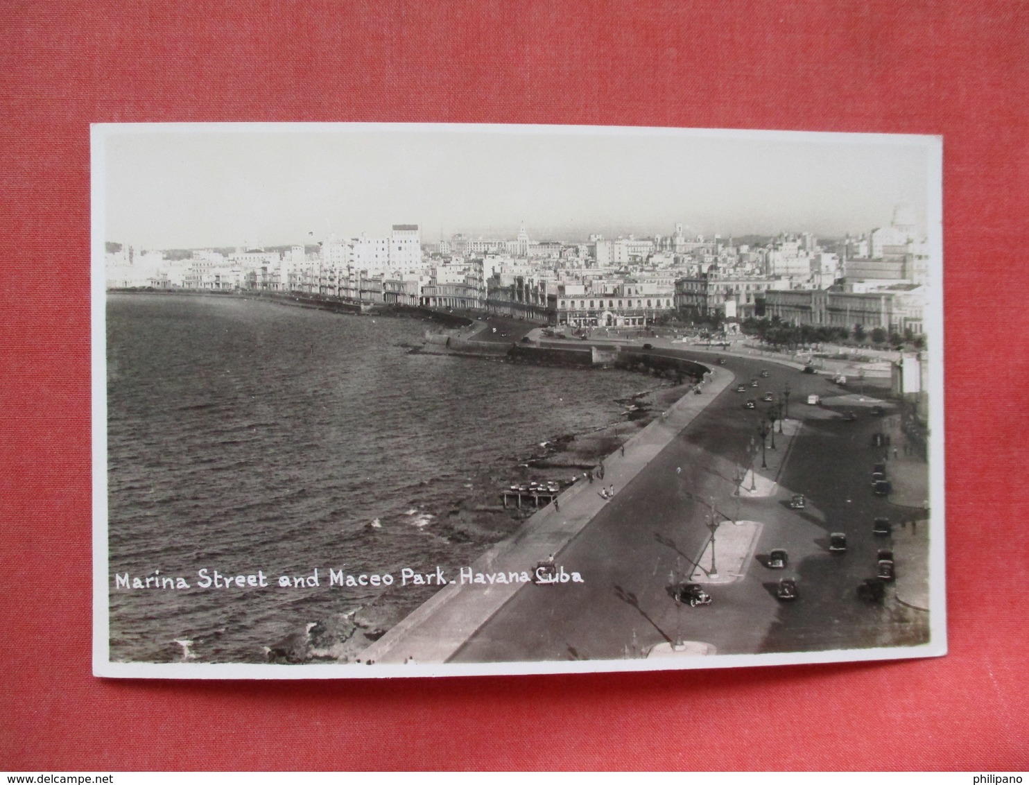 RPPC Marina Street & Maceo Park   Havana  Cuba   Ref 3406 - Cuba