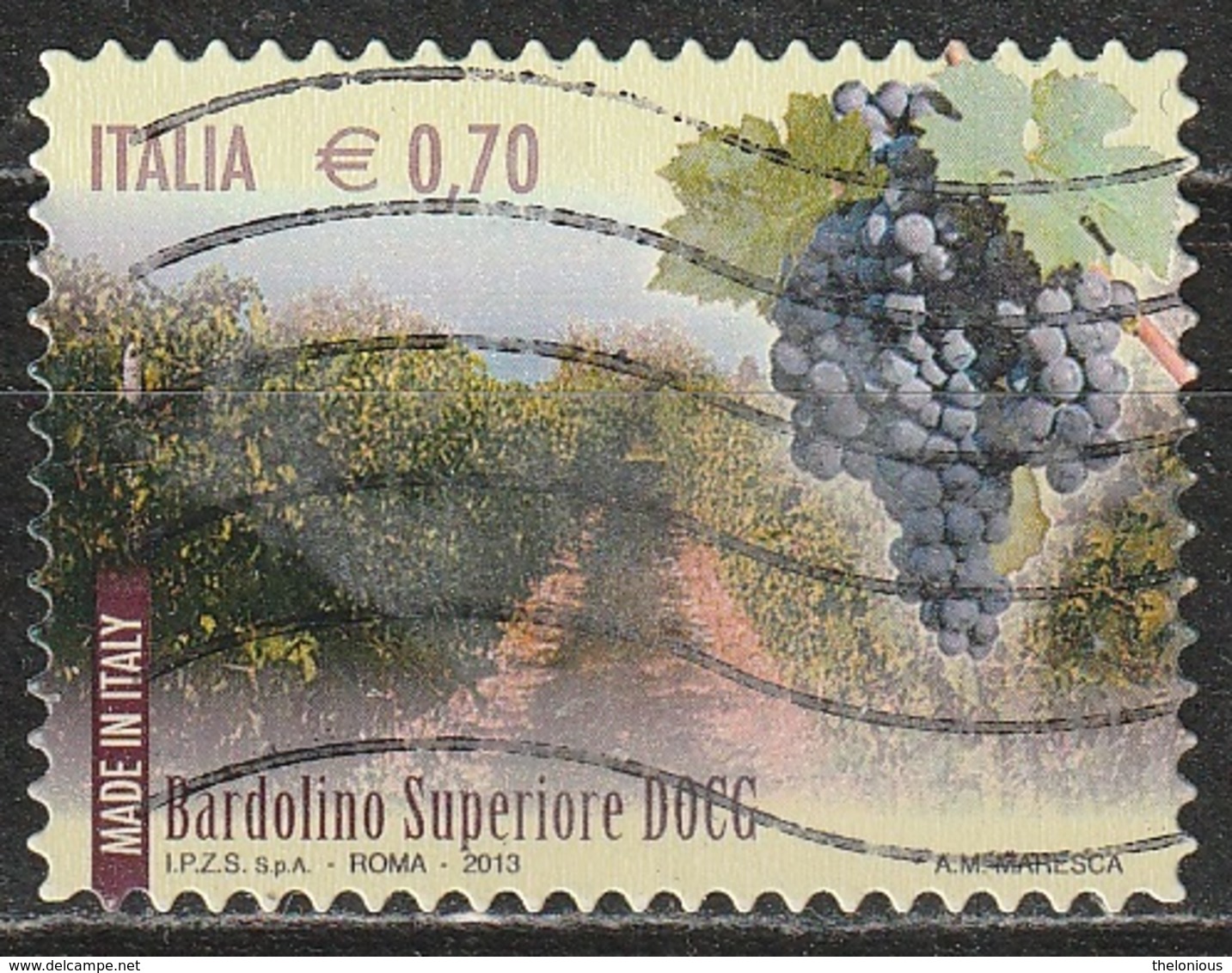 Italia 2013 - 0,70 Cent. Made In Italy - Wines DOCG Bardolino Superiore - 2011-20: Usati