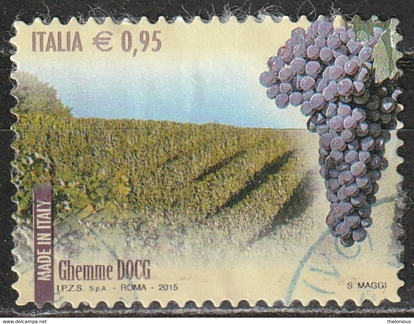 Italia 2015 - 0,95 Cent. Made In Italy - Wines DOCG Ghemme - 2011-20: Usati