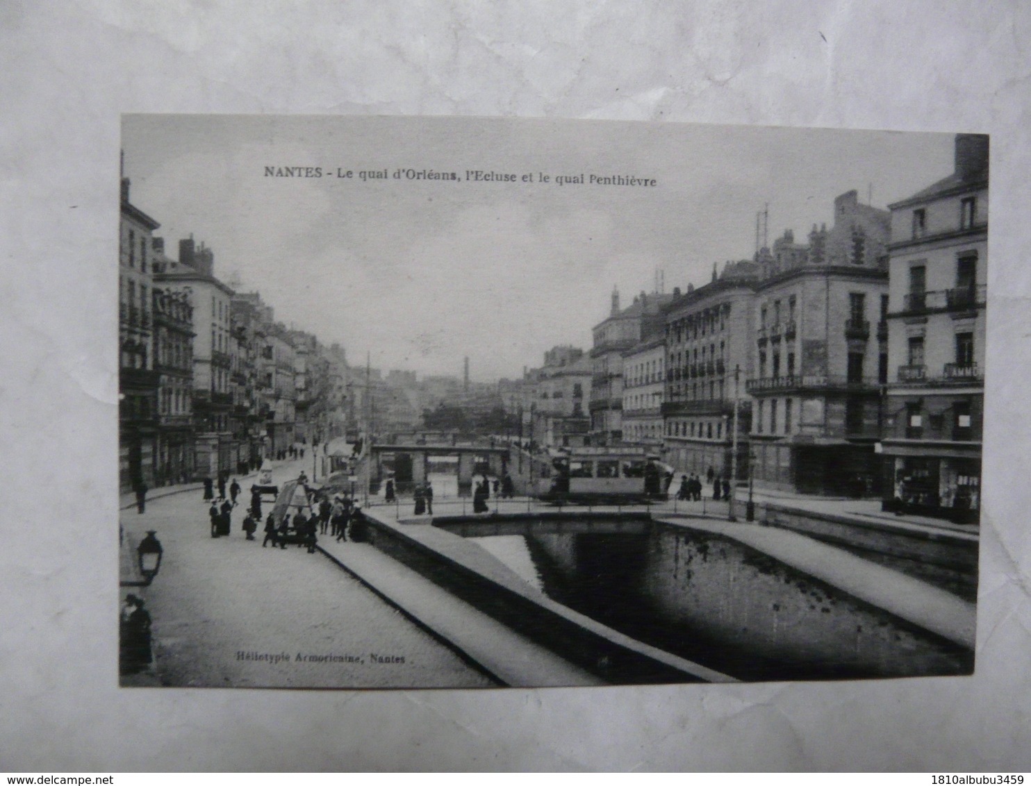 CPA 44 LOIRE ATLANTIQUE-NANTES : Scène Animée-Le Quai D'Orléans, L'Ecluse Et Le Quai Penthièvre - Nantes