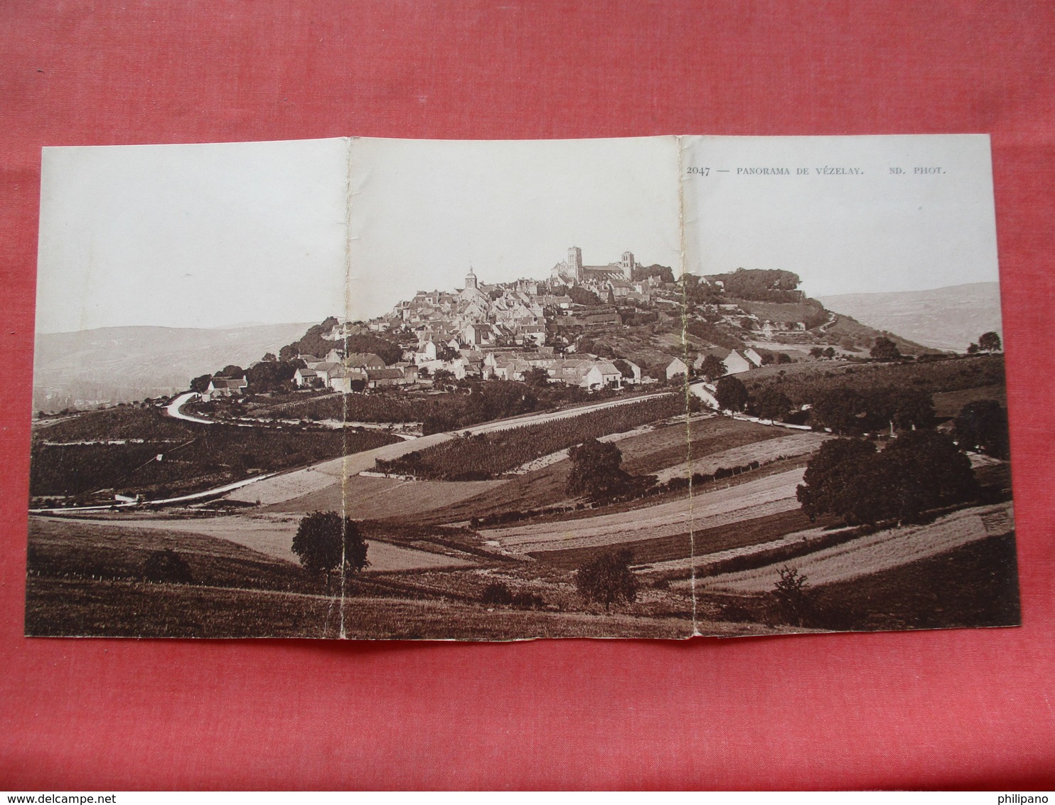 France > [89] Yonne > Vezelay  Tri Fold Panorama    Ref 3406 - Vezelay