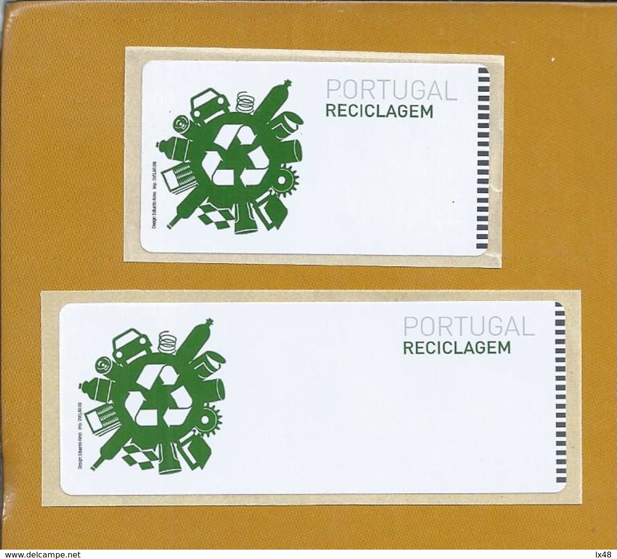 Recycling. Le Recyclage. Kierrätys. Genbrug. Labels Without Postage Rate Printing. Etiketten Ohne Portodruck. Rare. - Umweltschutz Und Klima