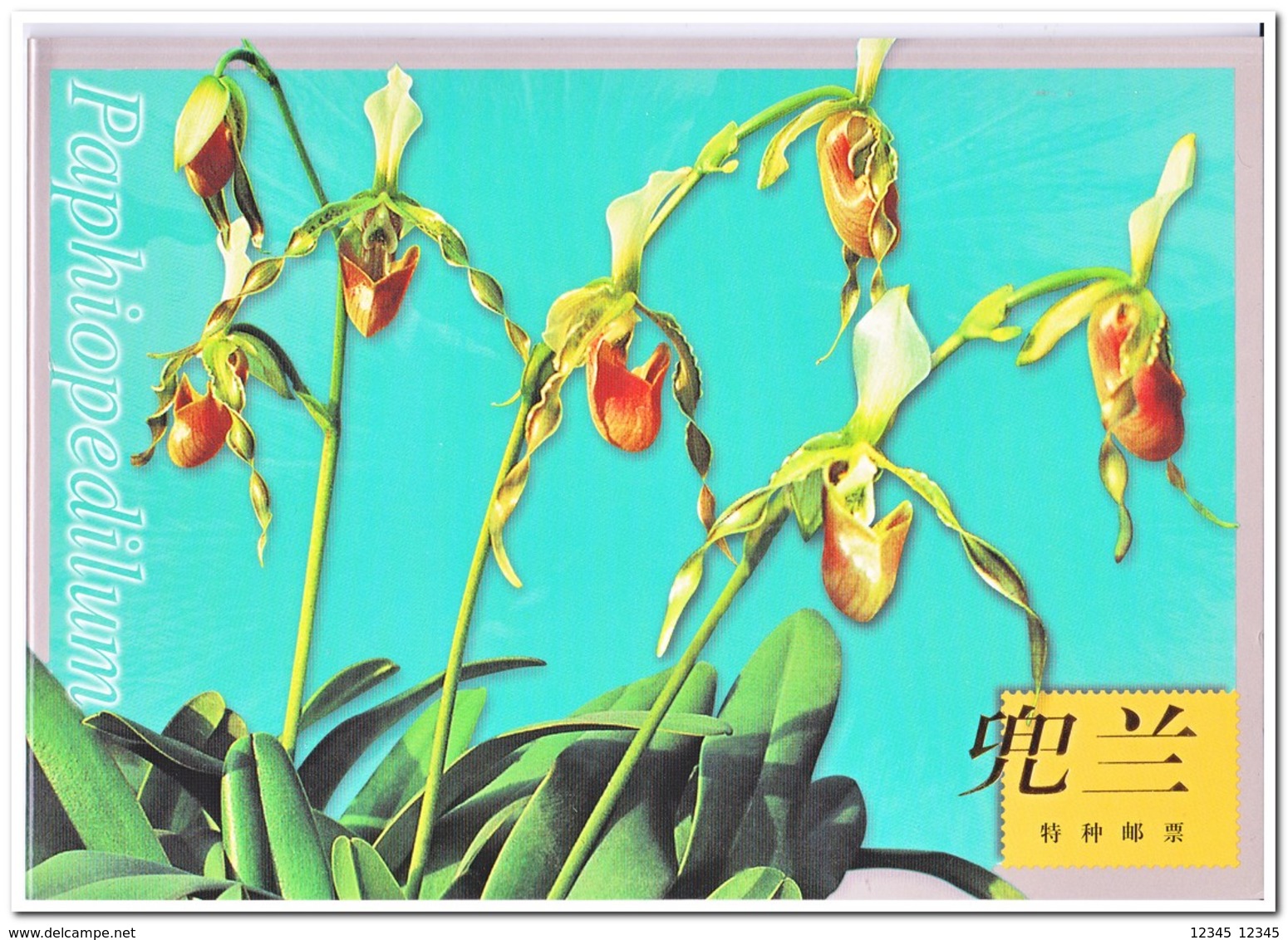 China 2001, Postfris MNH, Flowers, Orchids ( In Folder ) - Ongebruikt