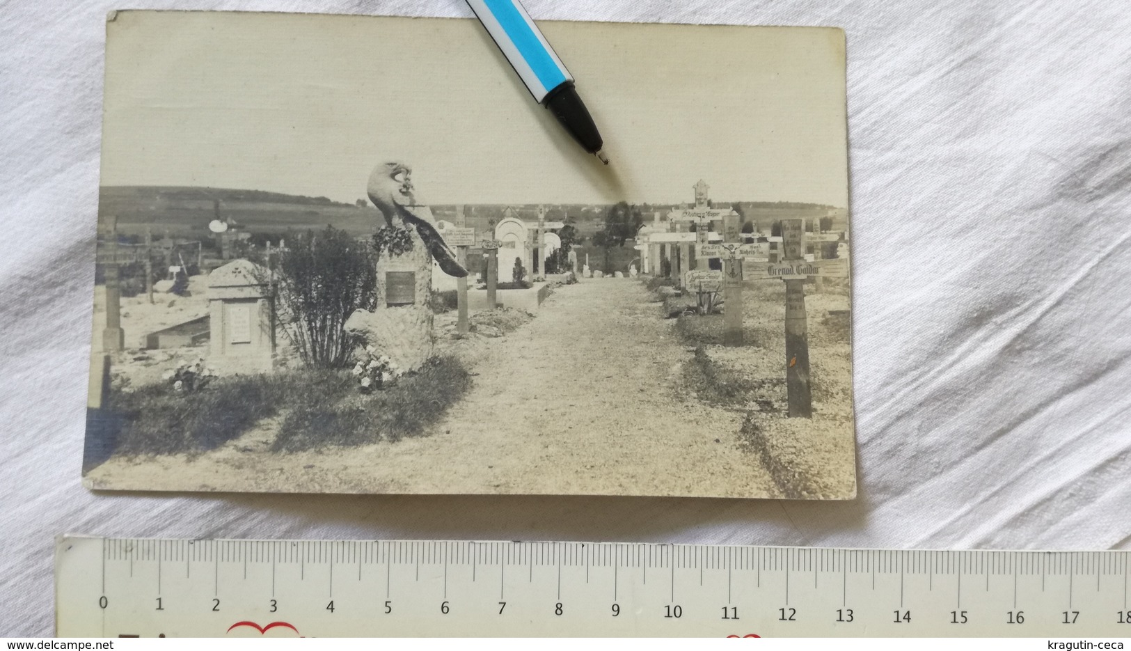 WWI ARDEUIL CHAMPAGNE POSTCARD CARD POSTKARTE CARTE POSTALE PHOTO GERMAN GERMANY GRAVEYARD - Guerre 1914-18