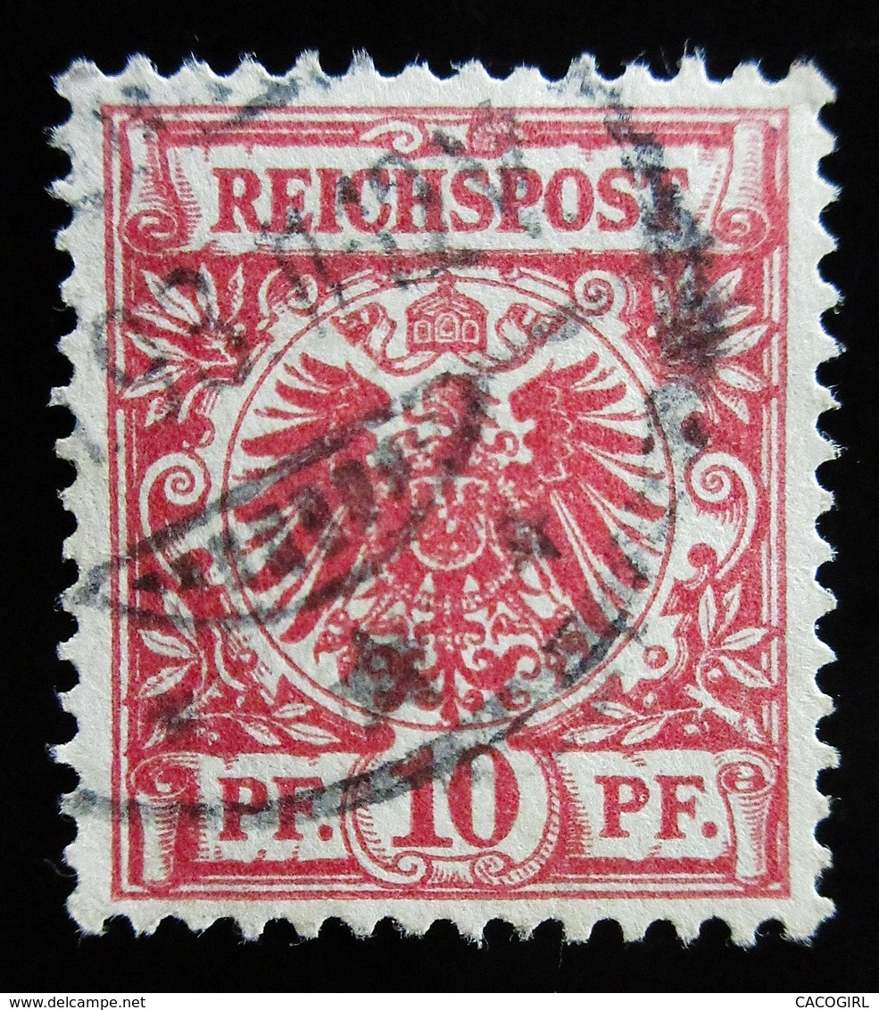 1889 Allemagne Empire Y&T 47, 48, REICHPOST Crown / Eagle Oblitération DUSSELDORF - Oblitérés
