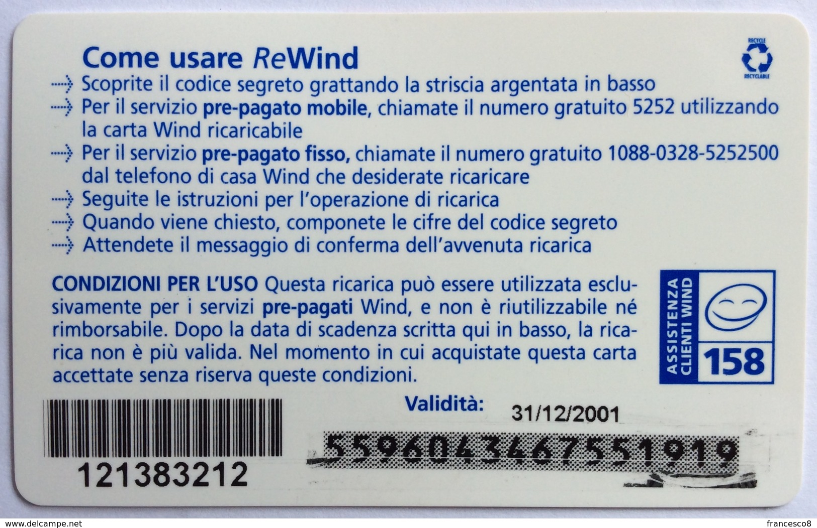 50 WIND REWIND ALTAN... Usura? Denunciatela.. - Fumetti